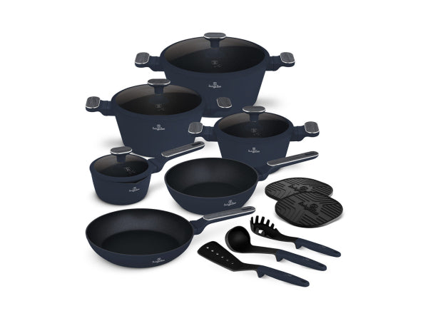 Berlinger Haus 15-teiliges Kochgeschirr-Set Deep Sea Collection Kaufuniversum - Berlinger Haus 15-teiliges Kochgeschirr-Set Deep Sea Collection