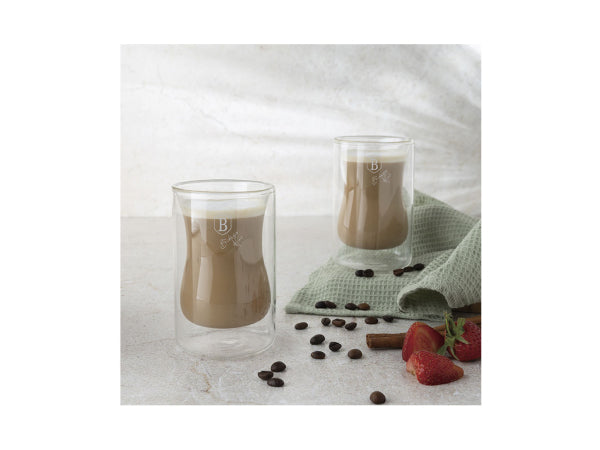 Berlinger Haus Kaffee Glas 270ml 2er Set ohne Griff Kaufuniversum - Berlinger Haus Kaffee Glas 270ml 2er Set ohne Griff