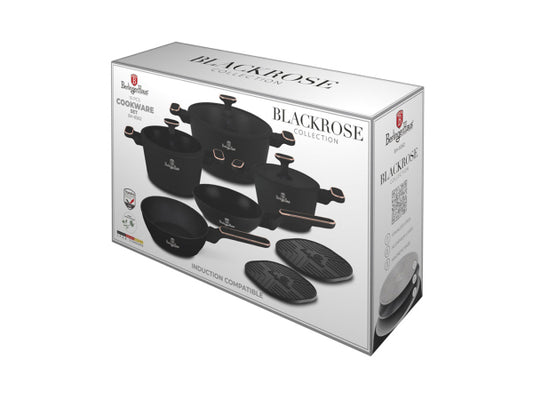 Berlinger Haus 10-teiliges Kochgeschirr-Set Black Rose Collection