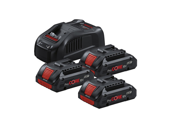 Bosch Starter Set 3x PC 18V 4.0Ah + GAL 1880 0.615.990.N2G Kaufuniversum - Bosch Starter Set 3x PC 18V 4.0Ah + GAL 1880 0.615.990.N2G