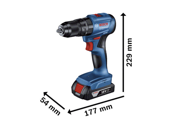 Bosch Professional Bosch Akku-Schlagbohrschauber GSB 18V-45 0.601.9K3.300 Kaufuniversum - Bosch Professional Bosch Akku-Schlagbohrschauber GSB 18V-45 0.601.9K3.300