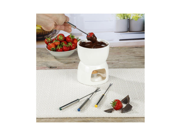 FS-Star Schokoladen Fondue-Set aus Porzellan Kaufuniversum - FS-Star Schokoladen Fondue-Set aus Porzellan