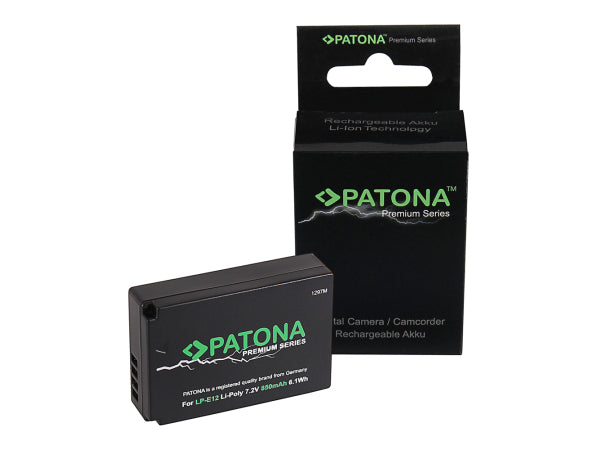 Patona Premium Akku Canon LP-E12 Kaufuniversum - Patona Premium Akku Canon LP-E12