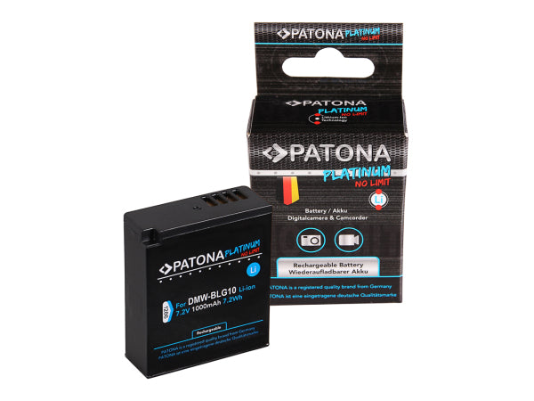 Patona Platinum Akku Panasonic DMW-BLG10 Kaufuniversum - Patona Platinum Akku Panasonic DMW-BLG10