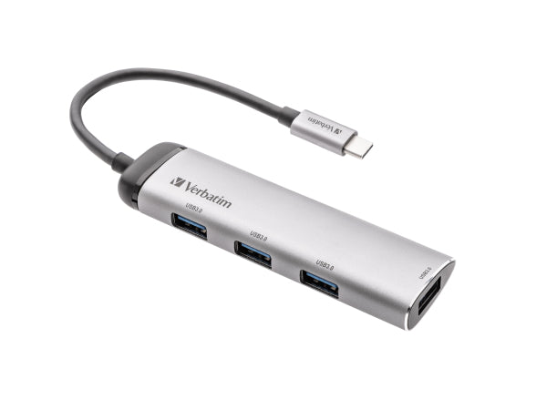 Verbatim USB-C to 4x USB-A Hub Kaufuniversum - Verbatim USB-C to 4x USB-A Hub
