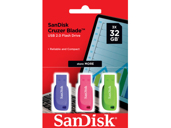 Sandisk Cruzer Blade 32GB Triple Pack Kaufuniversum - Sandisk Cruzer Blade 32GB Triple Pack