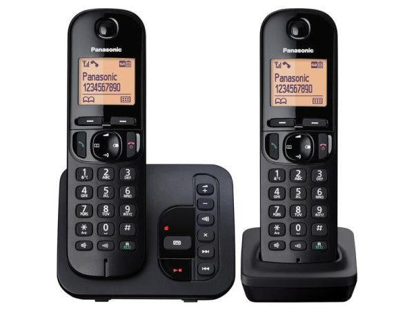 Panasonic KX-TGC222SLB DECT DUO Anrufb Kaufuniversum - Panasonic KX-TGC222SLB DECT DUO Anrufb