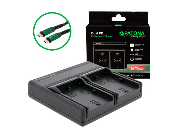 Patona Dual PD Canon LP-E6 Serie USB-C Kaufuniversum - Patona Dual PD Canon LP-E6 Serie USB-C