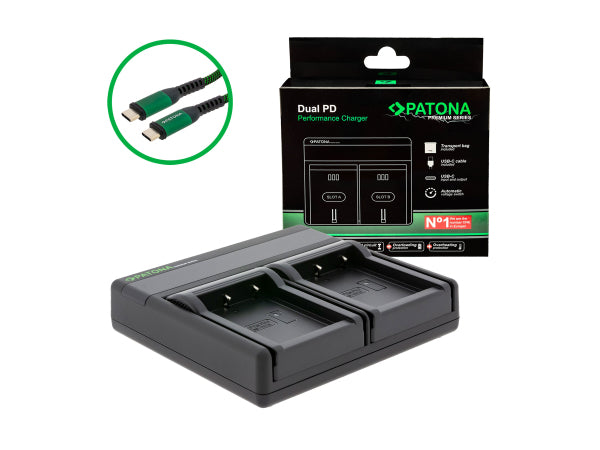 Patona Dual PD Fuji NP-W126 USB-C Kaufuniversum - Patona Dual PD Fuji NP-W126 USB-C