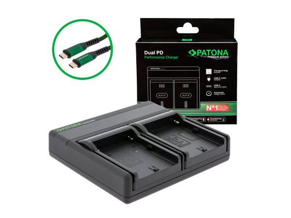 Patona Dual PD Sony NP-FM500 USB-C Kaufuniversum - Patona Dual PD Sony NP-FM500 USB-C