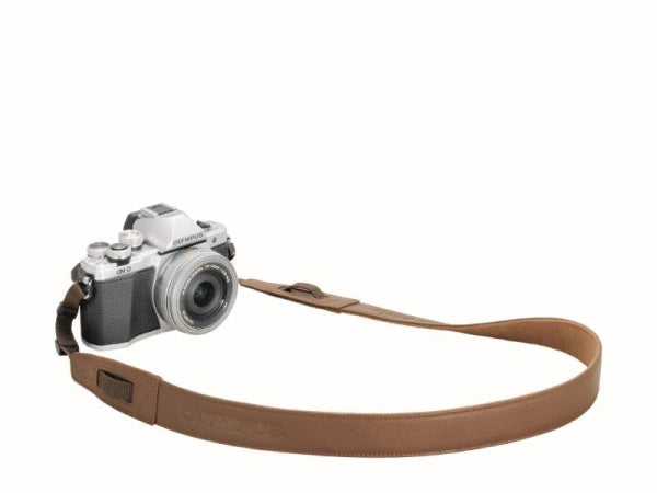 OM System Olympus CSS-S119L LeatherStrap Brown Kaufuniversum - OM System Olympus CSS-S119L LeatherStrap Brown