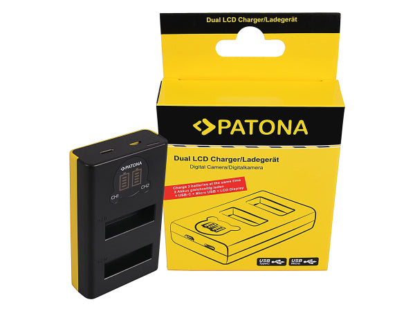 Patona Dual LCD Charger USB DJI OSMO Kaufuniversum - Patona Dual LCD Charger USB DJI OSMO