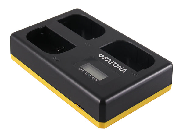 Patona Triple Ladegerät USB Canon LP-E6 Kaufuniversum - Patona Triple Ladegerät USB Canon LP-E6