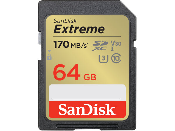 SanDisk Extreme 170MB/s SDXC 64GB Kaufuniversum - SanDisk Extreme 170MB/s SDXC 64GB