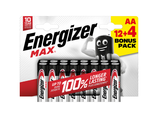 Energizer Max AA Promo 12+4 Kaufuniversum - Energizer Max AA Promo 12+4