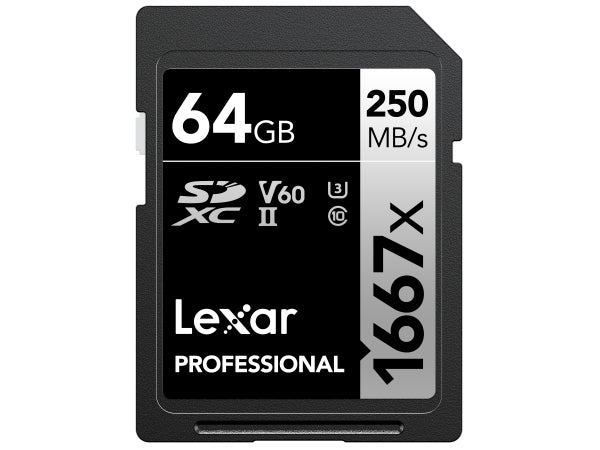 Lexar 1667x UHS-II SDXC 64GB Silver Kaufuniversum - Lexar 1667x UHS-II SDXC 64GB Silver