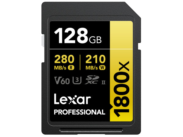 Lexar 1800x UHS-II SDXC 2x128GB Gold Kaufuniversum - Lexar 1800x UHS-II SDXC 2x128GB Gold