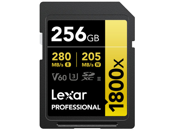 Lexar 1800x UHS-II SDXC 256GB Gold Kaufuniversum - Lexar 1800x UHS-II SDXC 256GB Gold