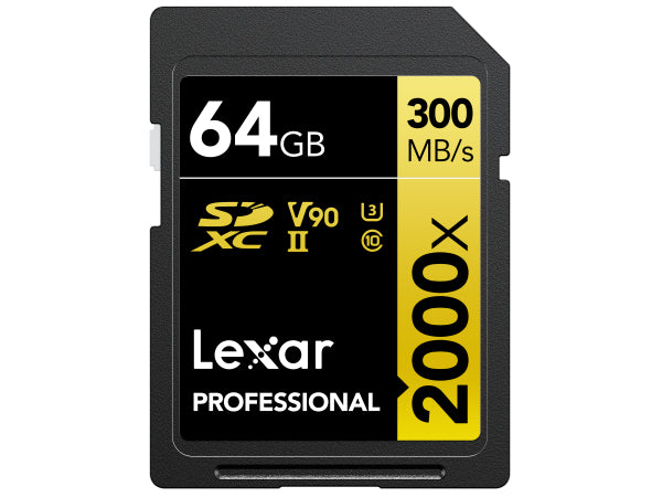 Lexar 2000x UHS-II SDXC 64GB Gold Kaufuniversum - Lexar 2000x UHS-II SDXC 64GB Gold