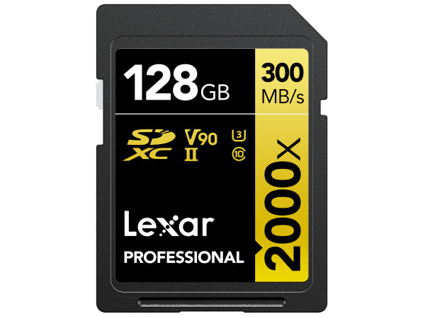 Lexar 2000x UHS-II SDXC 128GB Gold Kaufuniversum - Lexar 2000x UHS-II SDXC 128GB Gold