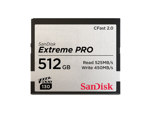 Sandisk CFast ExtremePro 525MB/s 512GB Kaufuniversum - Sandisk CFast ExtremePro 525MB/s 512GB
