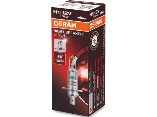 OSRAM Night Breaker Silver H1/12V/55W/P14,5s Kaufuniversum - OSRAM Night Breaker Silver H1/12V/55W/P14,5s