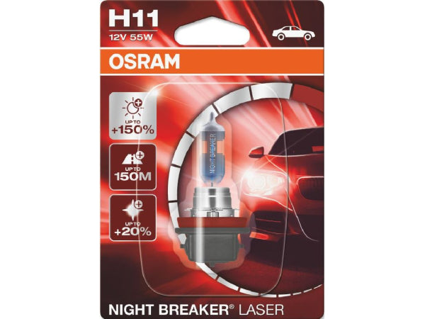 OSRAM Night Breaker Laser H11 12V 55W PGJ19-2 Kaufuniversum - OSRAM Night Breaker Laser H11 12V 55W PGJ19-2