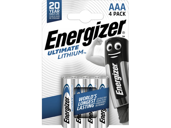 Energizer AAA/L92 Ultimate Lithium 4-P. Kaufuniversum - Energizer AAA/L92 Ultimate Lithium 4-P.
