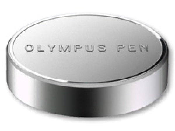 OM System Olympus LC-61 Silver Lens Cap Metal Kaufuniversum - OM System Olympus LC-61 Silver Lens Cap Metal