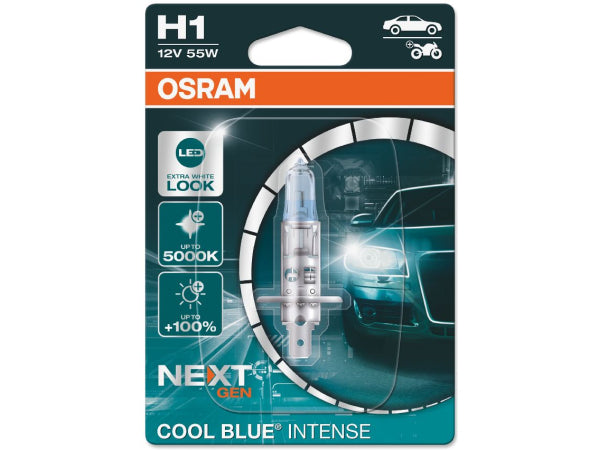 OSRAM COOL BLUE INTENSE Singleblister H1/12V/55W/P14,5s Kaufuniversum - OSRAM COOL BLUE INTENSE Singleblister H1/12V/55W/P14,5s