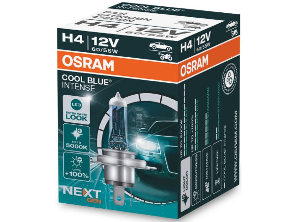 OSRAM COOL BLUE INTENSE H4/12V/60/55W/P43t Kaufuniversum - OSRAM COOL BLUE INTENSE H4/12V/60/55W/P43t