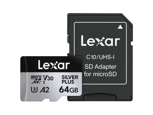 Lexar micro SDXC Silver Plus 64GB Kaufuniversum - Lexar micro SDXC Silver Plus 64GB