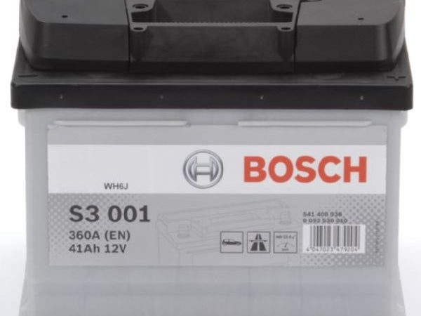 Starterbatterie Bosch 12V/41Ah/360A LxBxH 207x175x175mm/S:0 Kaufuniversum - Starterbatterie Bosch 12V/41Ah/360A LxBxH 207x175x175mm/S:0