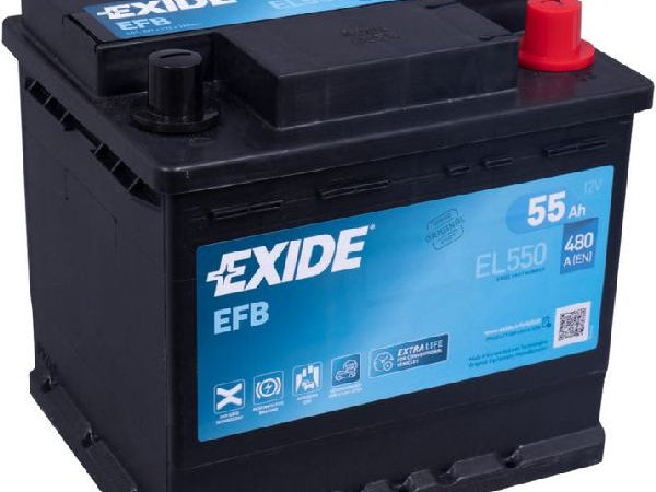 Exide Start-Stop EFB 12V/55Ah/540A LxBxH 207x175x190mm/B0/S:0 Kaufuniversum - Exide Start-Stop EFB 12V/55Ah/540A LxBxH 207x175x190mm/B0/S:0