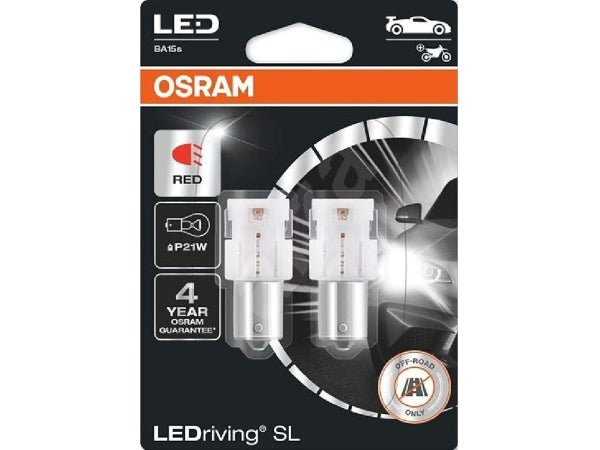 OSRAM LED Retrofit Red 12V P21W Doppelblister Kaufuniversum - OSRAM LED Retrofit Red 12V P21W Doppelblister
