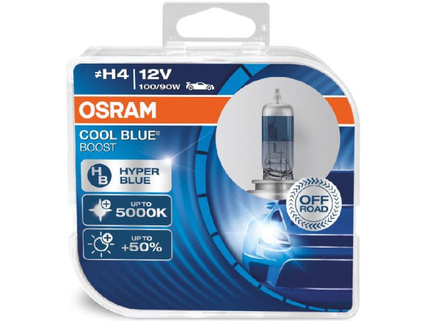 OSRAM COOL BLUE BOOST Duo Box H4 12V 100/90W P43t Kaufuniversum - OSRAM COOL BLUE BOOST Duo Box H4 12V 100/90W P43t