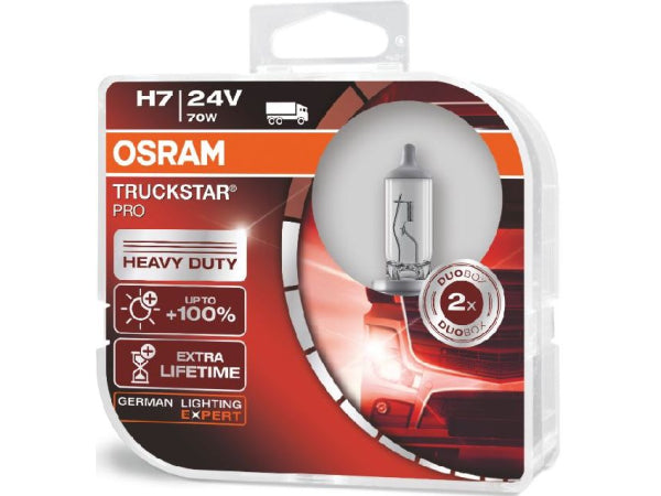 OSRAM TRUCKSTAR PRO H7 DUO BOX 24V 70W PX26d Kaufuniversum - OSRAM TRUCKSTAR PRO H7 DUO BOX 24V 70W PX26d