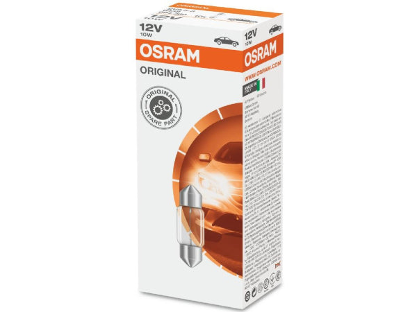 OSRAM Soffittenlampe 12V 10W SV8,5-8 / 31 x 10,5 mm Kaufuniversum - OSRAM Soffittenlampe 12V 10W SV8,5-8 / 31 x 10,5 mm