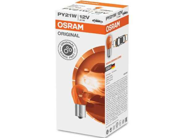 OSRAM Glühlampe gelb 12V 21W BAU15s Kaufuniversum - OSRAM Glühlampe gelb 12V 21W BAU15s