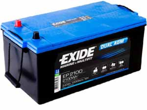 Exide Dual AGM 12V/240Ah LxBxH 518x279x240mm/S:3 Kaufuniversum - Exide Dual AGM 12V/240Ah LxBxH 518x279x240mm/S:3