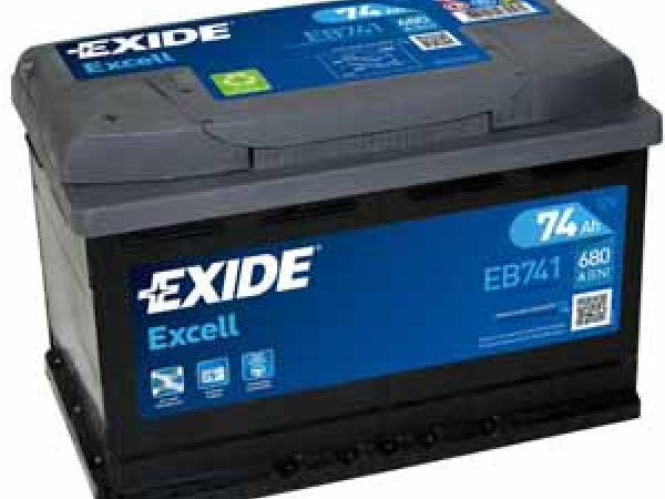 Exide Excell 12V/74Ah/680A LxBxH 278x175x190mm/B13/S:1 Kaufuniversum - Exide Excell 12V/74Ah/680A LxBxH 278x175x190mm/B13/S:1