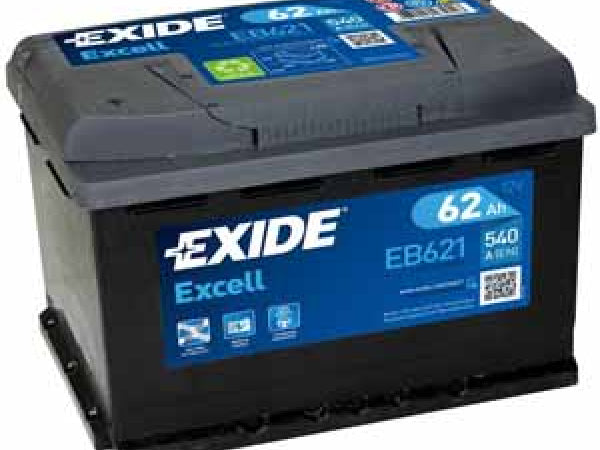 Exide Excell 12V/62Ah/540A LxBxH 242x175x190mm/B13/S:1 Kaufuniversum - Exide Excell 12V/62Ah/540A LxBxH 242x175x190mm/B13/S:1
