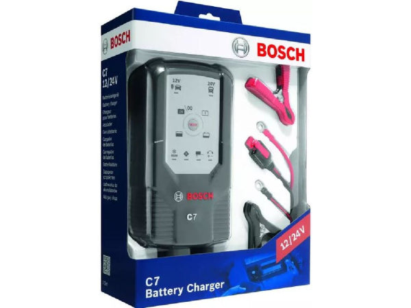 BOSCH Batterieladegerät 12/24 Volt / 7 Amp. Kaufuniversum - BOSCH Batterieladegerät 12/24 Volt / 7 Amp.