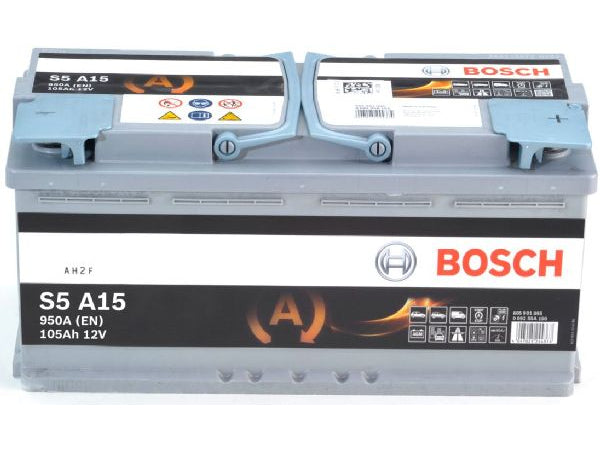 AGM-Batterie Bosch 12V/105Ah/950A LxBxH 394x175x190mm/S:0 Kaufuniversum - AGM-Batterie Bosch 12V/105Ah/950A LxBxH 394x175x190mm/S:0
