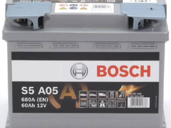 AGM-Batterie Bosch 12V/60Ah/680A LxBxH 242x175x190mm/S:0 Kaufuniversum - AGM-Batterie Bosch 12V/60Ah/680A LxBxH 242x175x190mm/S:0