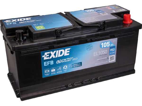 Exide Start-Stop EFB 12V/105Ah/950A LxBxH 392x175x190mm/B13/S:0 Kaufuniversum - Exide Start-Stop EFB 12V/105Ah/950A LxBxH 392x175x190mm/B13/S:0