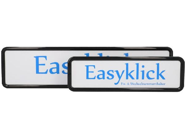 Easyklick Nummerrahmen Set schwarz, langformat Kaufuniversum - Easyklick Nummerrahmen Set schwarz, langformat