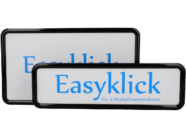 Easyklick Nummerrahmen Set schwarz, Hochformat Kaufuniversum - Easyklick Nummerrahmen Set schwarz, Hochformat