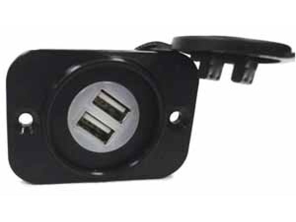 SYNKRA USB-Steckdose 12/24 Volt 2x2.1A / mit Schutzkappe Kaufuniversum - SYNKRA USB-Steckdose 12/24 Volt 2x2.1A / mit Schutzkappe