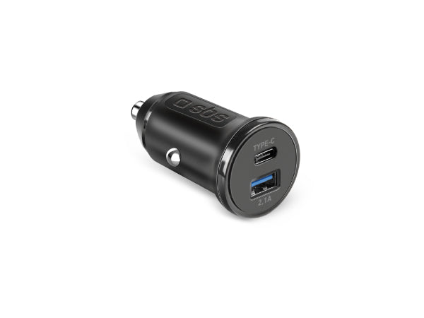 SBS Typ C - USB KFZ-Ladegerät von 2.1A Kaufuniversum - SBS Typ C - USB KFZ-Ladegerät von 2.1A